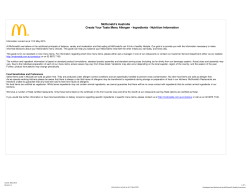 CYT Menu - AUST - Menu Info