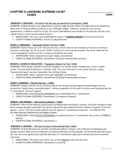 landmark supreme court cases - Public Schools of Robeson County
