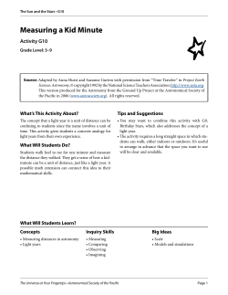 Measuring a Kid Minute