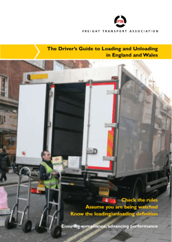 The Driver`s Guide to Loading and Unloading in England and