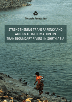 Strengthening Transparency and Access to Information on