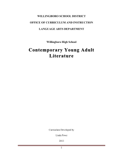 Contemporary Young Adult Literature