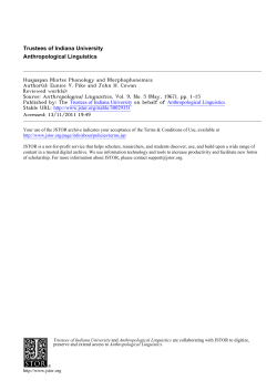 Huajuapan Mixtec Phonology and Morphophonemics