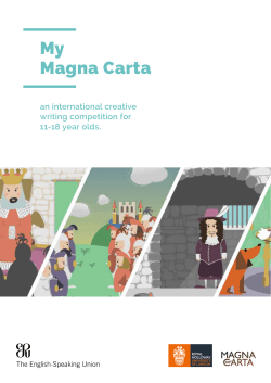 My Magna Carta - English-Speaking Union of the United States