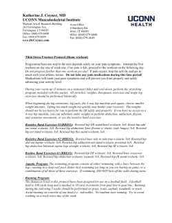 Tibia Stress Fracture Protocol Home Version