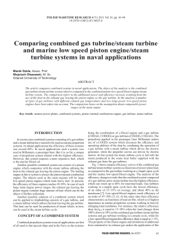 Comparing combined gas tubrine/steam turbine and marine low