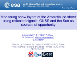 Monitoring snow layers of the Antarctic ice