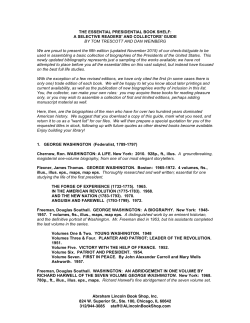 Essential Presidential Book Shelf