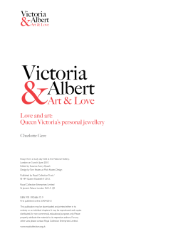 Love and art: Queen Victoria`s personal jewellery