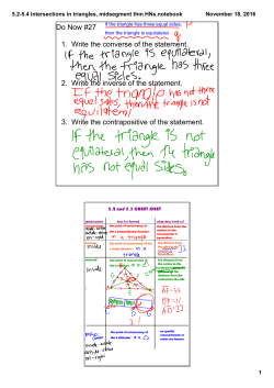 5.2-5.4 intersections in triangles, midsegment thm HNs.notebook