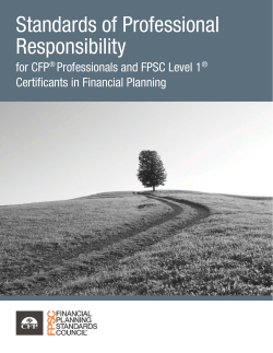 Standards of Professional Responsibility