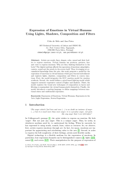 Expression of Emotions in Virtual Humans Using Lights, Shadows