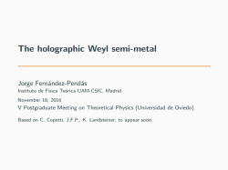 The holographic Weyl semi-metal