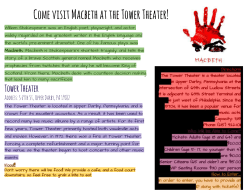 Come visit Macbeth at the Tower Theater!