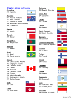 Chapters by Country with Flag 04.11