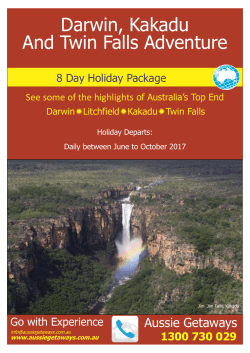 NT07 Darwin Kakadu and Twin Falls Brochure