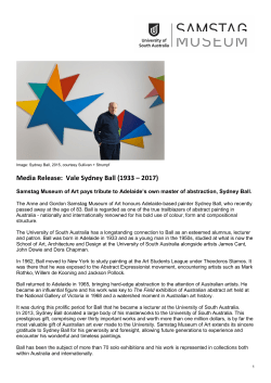 Media Release - University of South Australia