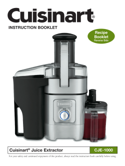 Cuisinart&reg; Juice Extractor