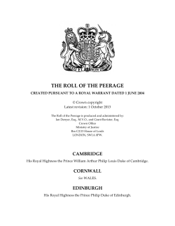 Roll of the Peerage