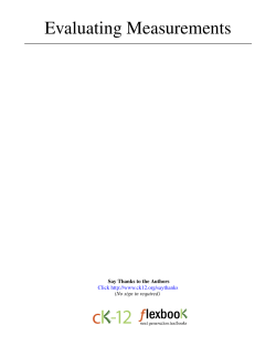 Flexbook - Evaluating Measurements