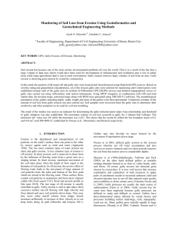 Monitoring of Soil Loss from Erosion Using Geoinformatics and