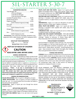 Sil-Starter 5-30-7 - Custom Agronomics
