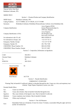 Chemical Product and Company Identification MSDS Name