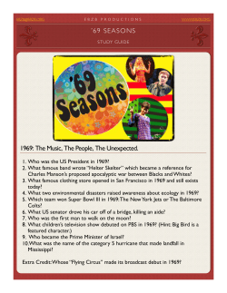 69 Seasons Study Guide
