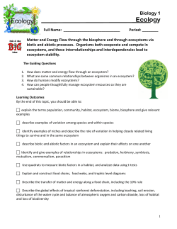 Ecology