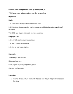 Each Orange Had 8 Slices by Paul Giganti, Jr. *This lesson may take