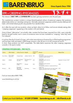 RPR v CREEPING RYEGRASSES