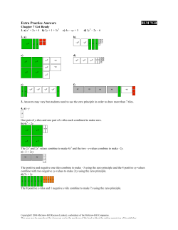 Extra Practice Answers BLM 7GR