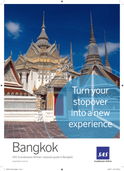 Bangkok - Scandinavian Airlines