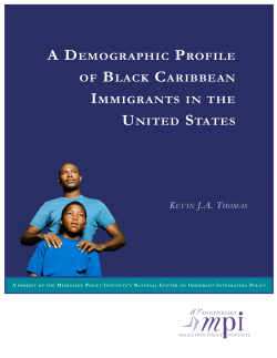 A Demographic Profile of Black Caribbean Immigrants in the United