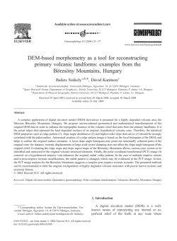 DEM-based morphometry as a tool for reconstructing primary