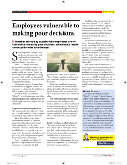 Employees vulnerable to making poor decisions