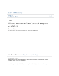 Effective Altruism and the Altruistic Repugnant Conclusion