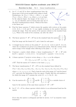 Exercises in class &ndash; Set 3