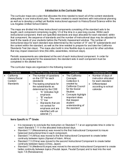 Grade 7 Curricular Map