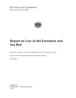 Law of the Foreshore and Sea Bed Report 190