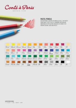 Pastel pencils