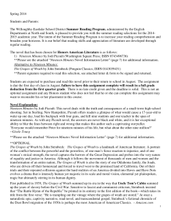 English 11 Honors - Willoughby