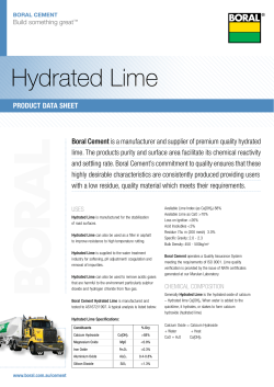 Hydrated Lime - ResearchGate