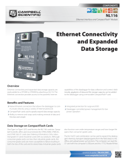 NL116 Ethernet Interface and CompactFlash Module