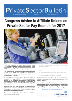 PrivateSectorBulletin - Irish Congress of Trade Unions
