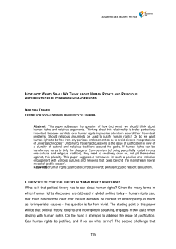 115 What is it that political theory has to say about human rights