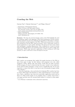Crawling the Web - dollar