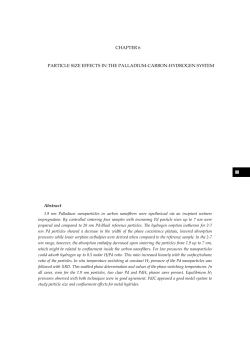 Chapter 6.Particle size effects in the Pd