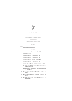Central Bank and Financial Services Authority of Ireland Act 2003
