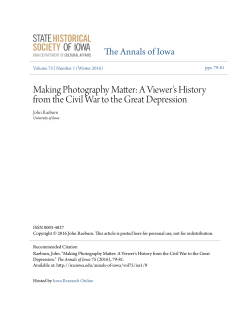 Making Photography Matter: A Viewer`s History from the Civil War to
